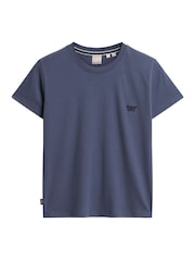 Superdry Mariner Navy Essential Logo 90s T-Shirt - Image 4 of 6