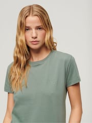 Superdry Laurel Khaki Essential Logo 90s T-Shirt - Image 2 of 6