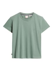 Superdry Laurel Khaki Essential Logo 90s T-Shirt - Image 4 of 6