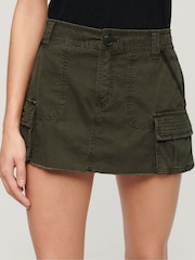 Superdry Olive Night Green Vintage Utility Para Skirt - Image 1 of 6
