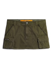 Superdry Olive Night Green Vintage Utility Para Skirt - Image 4 of 6