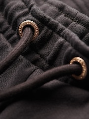 Superdry Bison Black 100% Cotton Essential Logo Shorts - Image 4 of 8