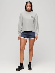 Superdry Mariner Navy Essential Logo Racer Shorts - Image 3 of 5