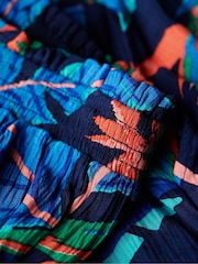 Superdry Blue 100% Cotton Beach Shorts - Image 6 of 7