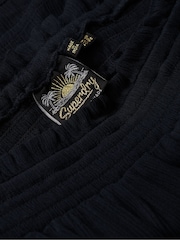 Superdry Blue 100% Cotton Beach Shorts - Image 7 of 7