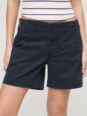 Albastru - Pantaloni scurți chino Superdry Classic - Imaginea 1 din 6