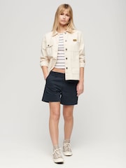 Albastru - Pantaloni scurți chino Superdry Classic - Imaginea 3 din 6