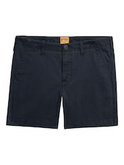 Albastru - Pantaloni scurți chino Superdry Classic - Imaginea 4 din 6