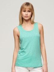 Superdry Green Scoop Neck Tank - Image 1 of 6