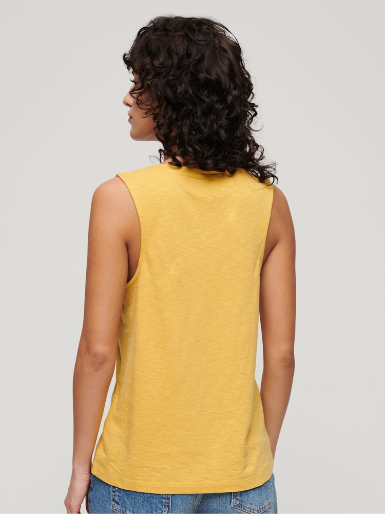 Gelb - Superdry Tanktop mit U-Ausschnitt - Bild 2 von 6