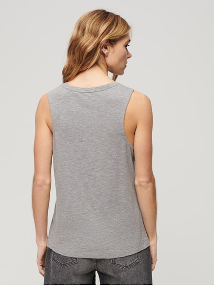 Grau - Superdry Tanktop mit U-Ausschnitt - Bild 2 von 7 Grau - Superdry Tanktop mit U-Ausschnitt - Bild 2 von 7