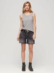 Grau - Superdry Tanktop mit U-Ausschnitt - Bild 3 von 7