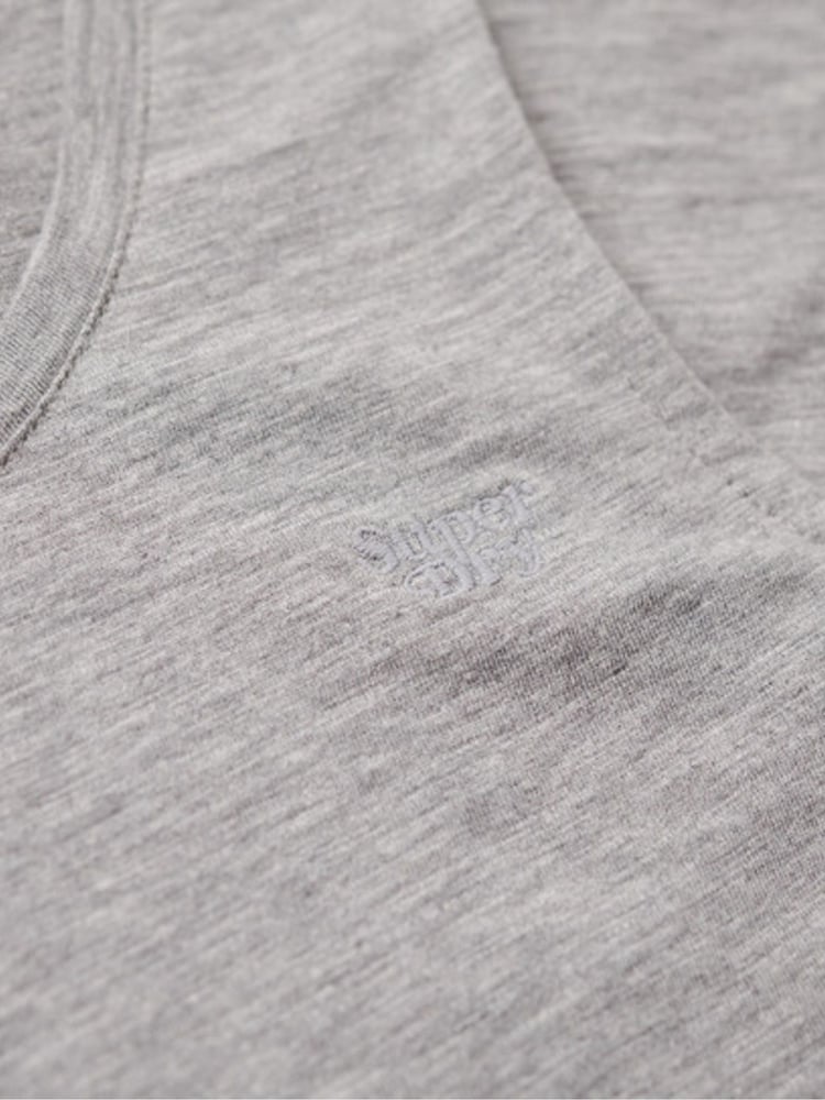 Grau - Superdry Tanktop mit U-Ausschnitt - Bild 7 von 7
