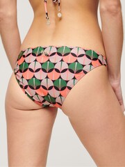 Superdry Orange Printed Classic Bikini Bottoms - Image 2 of 5