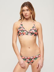Superdry Orange Printed Classic Bikini Bottoms - Image 4 of 5