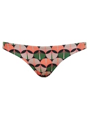 Superdry Orange Printed Classic Bikini Bottoms - Image 5 of 5