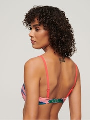 Superdry Pink Tropical Bandeau Bikini Top - Image 3 of 7