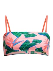 Superdry Pink Tropical Bandeau Bikini Top - Image 7 of 7