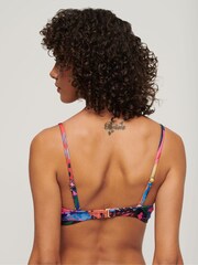 Superdry Blue Tropical Bandeau Bikini Top - Image 2 of 6