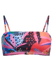 Superdry Blue Tropical Bandeau Bikini Top - Image 6 of 6