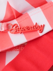 Superdry Pink Stripe Triangle Bikini Top - Image 6 of 7