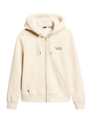 Superdry Cream Essential Logo Zip Hoodie - Image 4 of 6