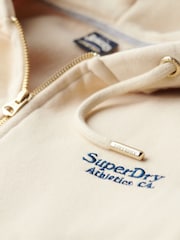 Superdry Cream Essential Logo Zip Hoodie - Image 5 of 6