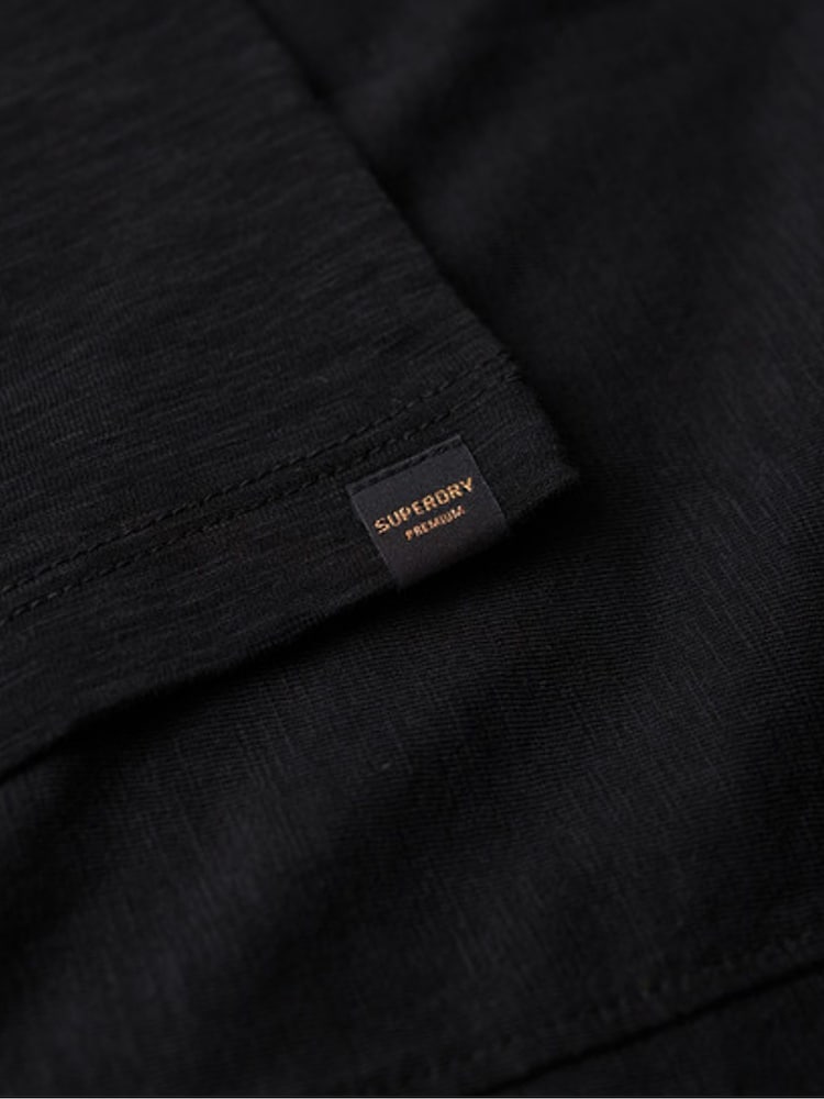 Superdry Black 100% Cotton Slouchy Cropped T-Shirt - Image 6 of 6