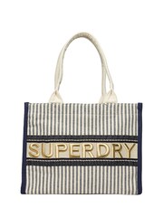 Superdry Blue Luxe Tote Bag - Image 1 of 4