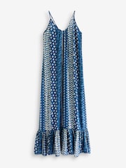 Blau - Superdry – Maxi-Strandkleid mit Trägern aus 100 % Baumwolle - Bild 4 von 6