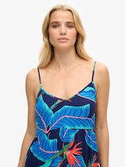 Superdry Blue MINI CAMI BEACH DRESS - Image 2 of 7