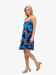 Superdry Blue MINI CAMI BEACH DRESS - Image 6 of 7
