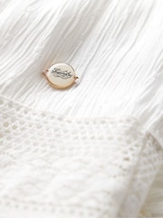 Superdry White 100% Cotton Ibiza Maxi Skirt - Image 6 of 6