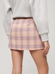 Superdry Pink Mini Check Skirt - Image 2 of 6