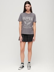 Superdry 100% gestufter Minirock aus Jersey aus Baumwolle - Bild 1 von 4