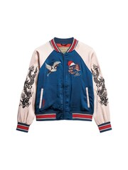 Superdry Blue Suikajan Embroidered Bomber Jacket - Image 5 of 7