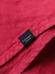 Superdry Hot Pink Casual Linen Boyfriend Shirt - Image 6 of 6