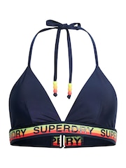 Superdry Blue Logo Triangle Bikini Top - Image 5 of 5