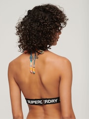 Superdry Blue Logo Triangle Bikini Top - Image 2 of 5