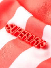 Superdry Pink Stripe Cheeky Bikini Bottoms - Image 2 of 2