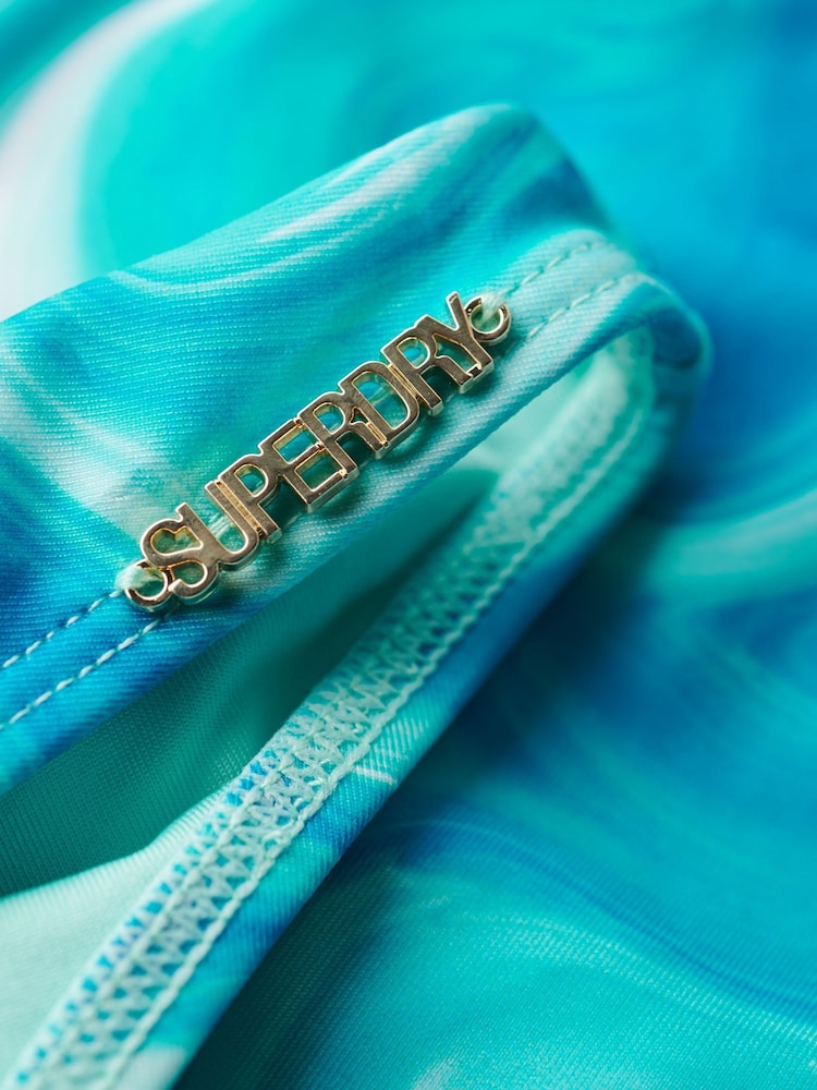 Superdry Blue Print Cheeky Bikini Bottoms - Image 6 of 6 Superdry Blue Print Cheeky Bikini Bottoms - Image 6 of 6
