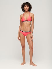 Superdry Pink Elastic Classic Bikini Bottoms - Image 2 of 5