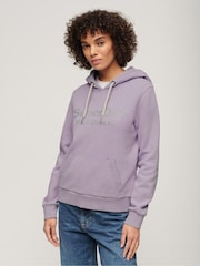Superdry Light Lavender Purple Metallic Venue Hoodie - Image 1 of 6