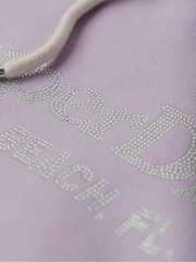 Superdry Light Lavender Purple Metallic Venue Hoodie - Image 6 of 6