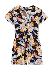 Superdry Orange Shorts Sleeve Beach Playsuit - Image 4 of 6