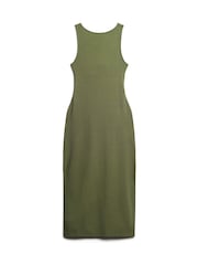 Grün - Superdry Midi-Jersey-Passform-Kleid - Bild 4 von 5