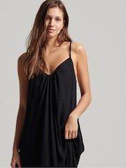 Superdry Black 100% Cotton Maxi Beach Cami Dress - Image 3 of 6