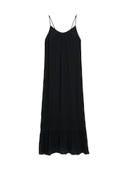 Superdry Black 100% Cotton Maxi Beach Cami Dress - Image 5 of 6