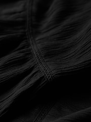 Superdry Black 100% Cotton Maxi Beach Cami Dress - Image 6 of 6