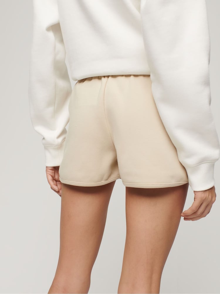 Superdry Pelican Beige Sport Tech Racer Shorts - Image 2 of 6